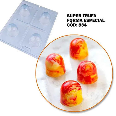 Forma de Chocolate Especial 3 Partes - Super Trufa - BWB834